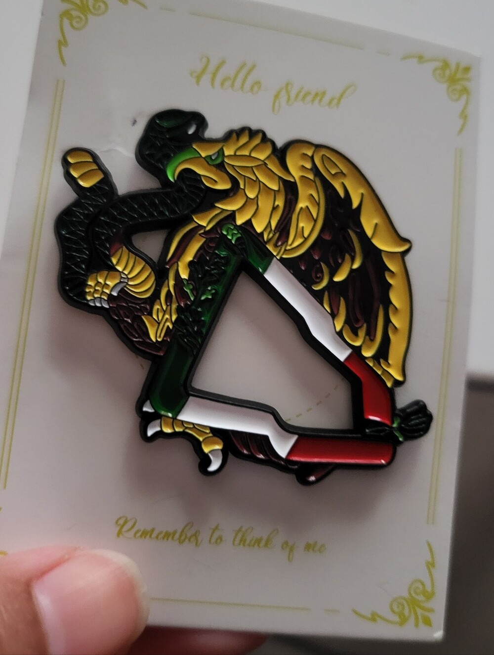 Mexican Eagle Cap Pin